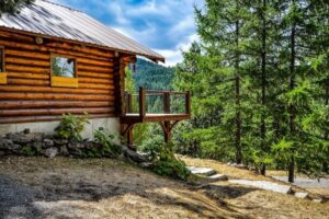 wooden house