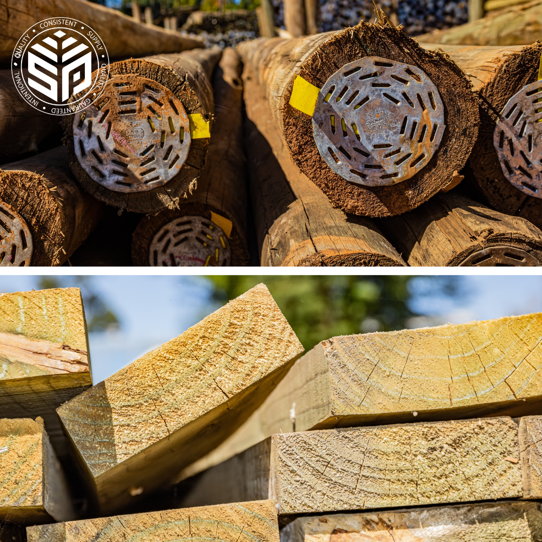 CCA poles and timber